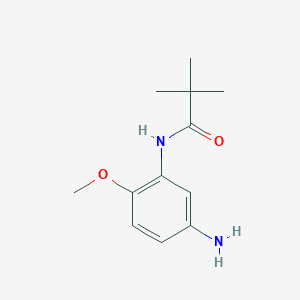 molecular formula C12H18N2O2 B1355823 N-(5-Amino-2-methoxyphenyl)-2,2-dimethylpropanamide CAS No. 926197-23-1