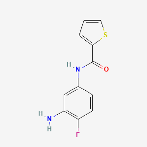 N-(3-amino-4-fluorophenyl)thiophene-2-carboxamide