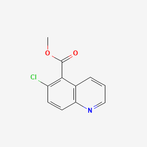 molecular formula C11H8ClNO2 B13558392 Methyl 6-chloroquinoline-5-carboxylate 