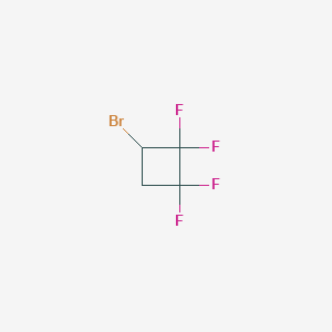 molecular formula C4H3BrF4 B13558546 3-Bromo-1,1,2,2-tetrafluorocyclobutane 