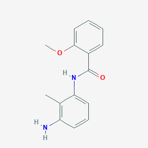 molecular formula C15H16N2O2 B1355855 N-(3-Amino-2-methylphenyl)-2-methoxybenzamide CAS No. 926210-98-2
