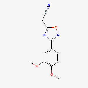 [3-(3,4-Dimethoxyphenyl)-1,2,4-oxadiazol-5-yl]acetonitrile