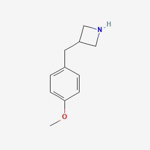 molecular formula C11H15NO B1355867 3-[(4-methoxyphenyl)methyl]azetidine 