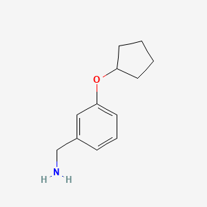 [3-(Cyclopentyloxy)phenyl]methanamine