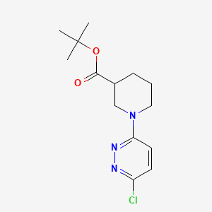 molecular formula C14H20ClN3O2 B13558847 Tert-butyl1-(6-chloropyridazin-3-yl)piperidine-3-carboxylate 