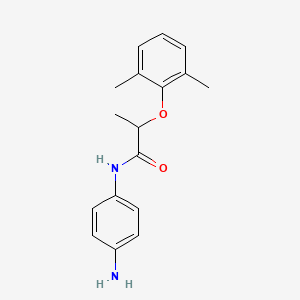 molecular formula C17H20N2O2 B1355886 N-(4-Aminophenyl)-2-(2,6-dimethylphenoxy)-propanamide CAS No. 953754-87-5