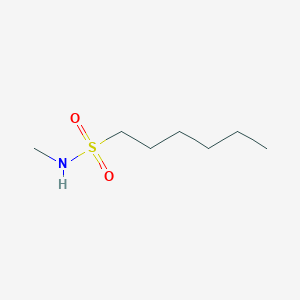 molecular formula C7H17NO2S B13558910 N-methylhexane-1-sulfonamide 