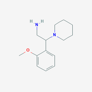 molecular formula C14H22N2O B1355893 2-(2-Methoxyphenyl)-2-(piperidin-1-yl)ethan-1-amine CAS No. 904805-93-2