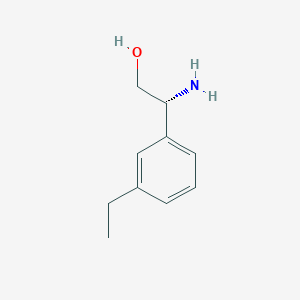 molecular formula C10H15NO B13559096 (r)-2-Amino-2-(3-ethylphenyl)ethan-1-ol 