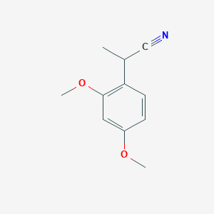 molecular formula C11H13NO2 B13559179 2-(2,4-Dimethoxyphenyl)propanenitrile 