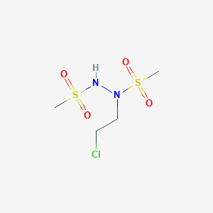 molecular formula C4H11ClN2O4S2 B135594 1,2-Bis(methylsulfonyl)-1-(2-chloroethyl)hydrazine CAS No. 127792-84-1