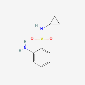 molecular formula C9H12N2O2S B1355947 2-Amino-N-cyclopropylbenzenesulfonamide CAS No. 443987-16-4
