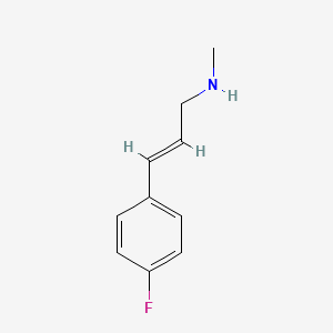 molecular formula C10H12FN B13559634 [3-(4-Fluorophenyl)prop-2-en-1-yl](methyl)amine 