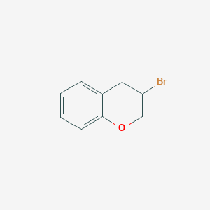 molecular formula C9H9BrO B13559637 3-Bromo-3,4-dihydro-2h-1-benzopyran 