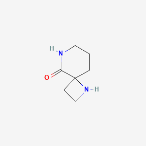 molecular formula C7H12N2O B13559654 1,6-Diazaspiro[3.5]nonan-5-one 