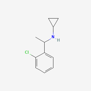 molecular formula C11H14ClN B1355967 N-[1-(2-chlorophenyl)ethyl]cyclopropanamine CAS No. 897948-52-6