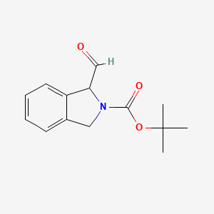 molecular formula C14H17NO3 B13559693 Tert-butyl 1-formylisoindoline-2-carboxylate CAS No. 1803351-51-0