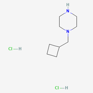 molecular formula C9H20Cl2N2 B1355970 1-(Cyclobutylmethyl)piperazine dihydrochloride CAS No. 877859-57-9