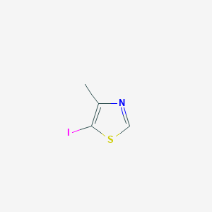 molecular formula C4H4INS B13559851 5-Iodo-4-methylthiazole 