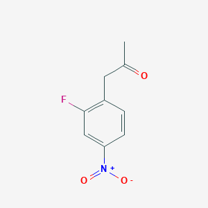 molecular formula C9H8FNO3 B13559858 1-(2-Fluoro-4-nitrophenyl)propan-2-one 