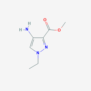 molecular formula C7H11N3O2 B1355987 methyl 4-amino-1-ethyl-1H-pyrazole-3-carboxylate CAS No. 923283-58-3