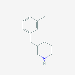 molecular formula C13H19N B1355998 3-(3-甲基苄基)-哌啶 CAS No. 955287-64-6