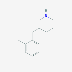 molecular formula C13H19N B1355999 3-(2-甲基苄基)哌啶 CAS No. 955314-92-8