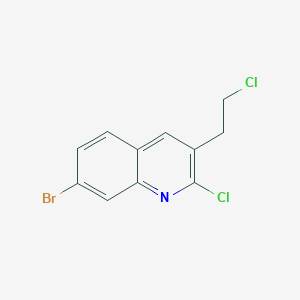 2-Chloro-3-(2-chloroethyl)-7-bromoquinoline