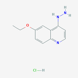 4-Hydrazino-6-ethoxyquinoline hydrochloride