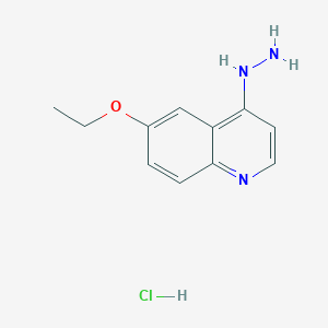 molecular formula C11H14ClN3O B1356016 4-Hydrazino-6-ethoxyquinoline hydrochloride CAS No. 1172910-15-4