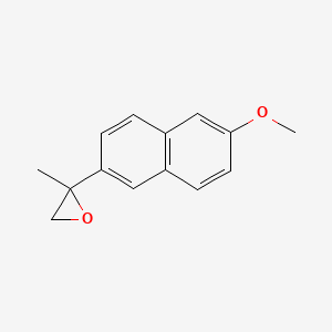 molecular formula C14H14O2 B13560162 2-(6-Methoxy-2-naphthalenyl)-2-methyloxirane CAS No. 27602-74-0
