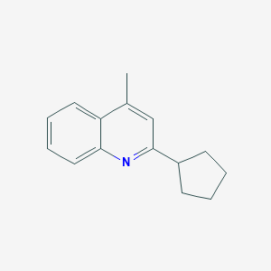 molecular formula C15H17N B13560168 2-Cyclopentyl-4-methylquinoline 