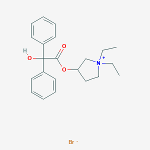 molecular formula C22H28BrNO3 B135603 苯季铵溴 CAS No. 1050-48-2