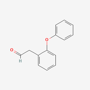 molecular formula C14H12O2 B13560365 2-(2-Phenoxyphenyl)acetaldehyde 