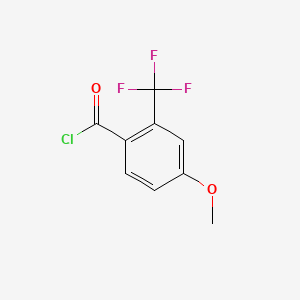 molecular formula C9H6ClF3O2 B1356048 4-Methoxy-2-(trifluoromethyl)benzoyl chloride CAS No. 98187-17-8