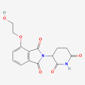 molecular formula C15H14N2O6 B13560502 Thalidomide-O-PEG1-OH 
