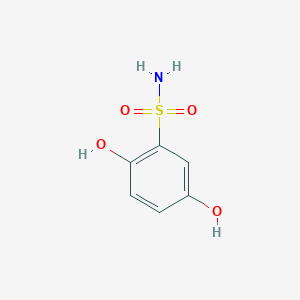 molecular formula C6H7NO4S B13560591 Hydrochinonsulfonamide 