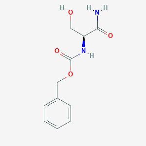 molecular formula C11H14N2O4 B1356064 (S)-Benzyl (1-amino-3-hydroxy-1-oxopropan-2-yl)carbamate CAS No. 70897-15-3