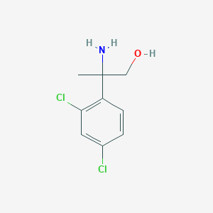 molecular formula C9H11Cl2NO B13560643 2-Amino-2-(2,4-dichlorophenyl)propan-1-ol 