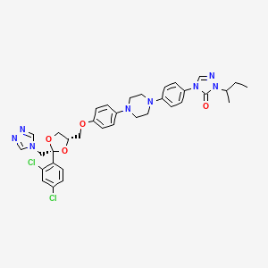 molecular formula C35H38Cl2N8O4 B1356069 (1,2,4-Triazol-4-yl) Itraconazole 