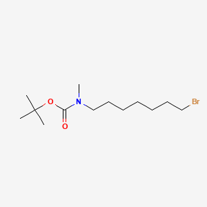 molecular formula C13H26BrNO2 B13560692 Tert-butyl (7-bromoheptyl)(methyl)carbamate 