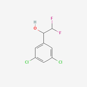 molecular formula C8H6Cl2F2O B13560751 1-(3,5-Dichlorophenyl)-2,2-difluoroethanol 