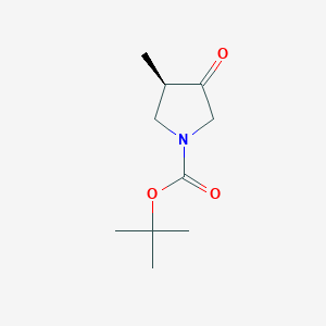 molecular formula C10H17NO3 B13560771 tert-butyl (3R)-3-methyl-4-oxopyrrolidine-1-carboxylate 