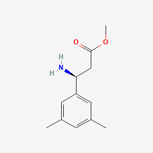 molecular formula C12H17NO2 B13560781 Methyl (s)-3-amino-3-(3,5-dimethylphenyl)propanoate 
