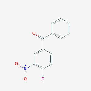 molecular formula C13H8FNO3 B1356079 (4-Fluoro-3-nitrophenyl)(phenyl)methanone CAS No. 82571-93-5