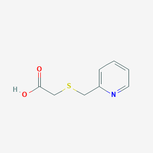 B1356084 2-[(Pyridin-2-ylmethyl)sulfanyl]acetic acid CAS No. 21897-11-0