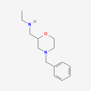 molecular formula C14H22N2O B1356086 N-((4-Benzylmorpholin-2-YL)methyl)ethanamine CAS No. 868770-14-3