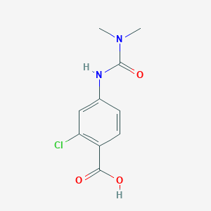 2-Chloro-4-[(dimethylcarbamoyl)amino]benzoic acid