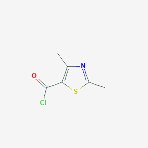 molecular formula C6H6ClNOS B1356091 dimethyl-1,3-thiazole-5-carbonyl chloride CAS No. 119778-43-7