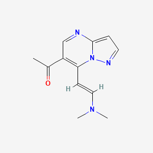 1-{7-[(E)-2-(dimethylamino)vinyl]pyrazolo[1,5-a]pyrimidin-6-yl}ethanone